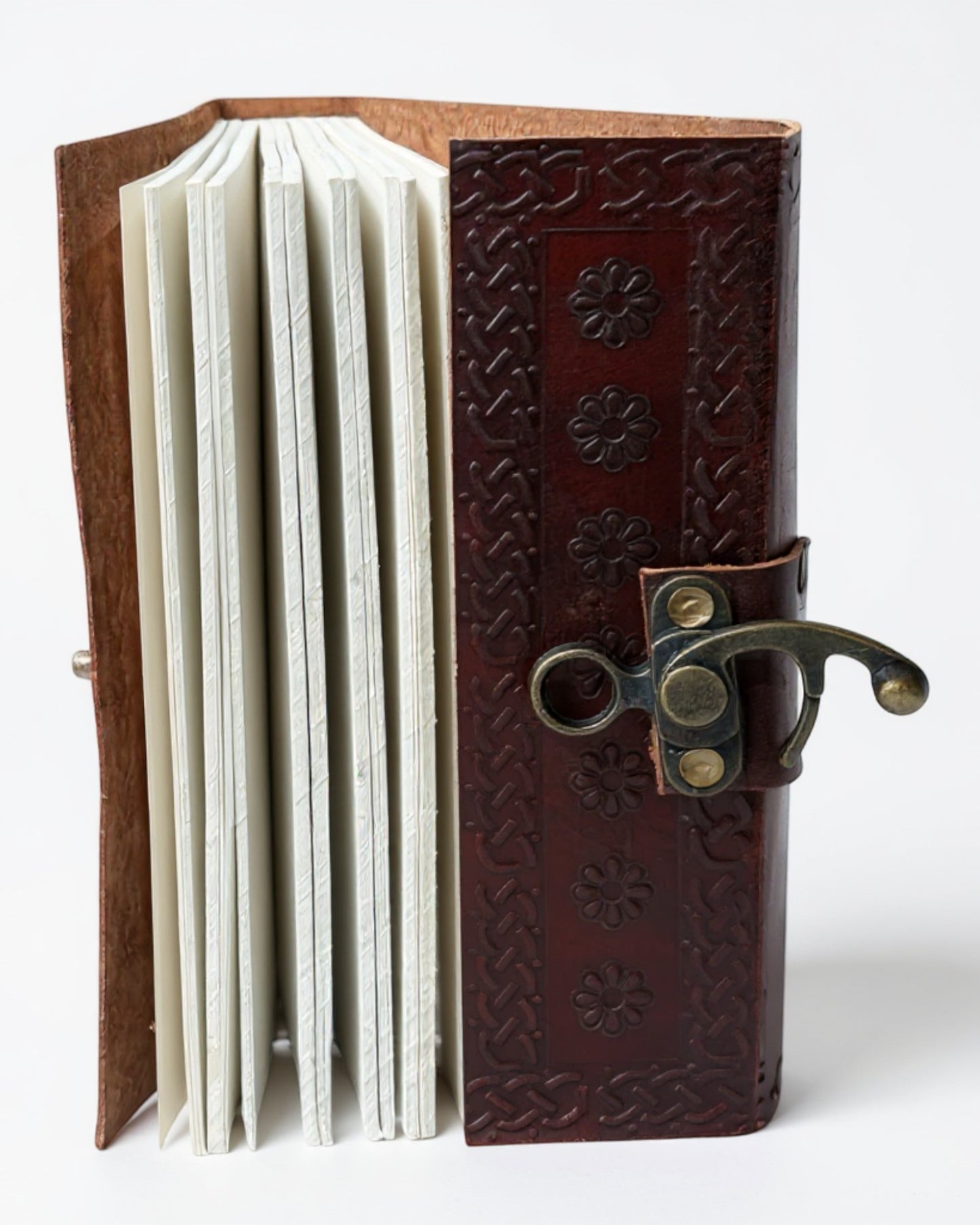Embossed Mermaid Leather Diary