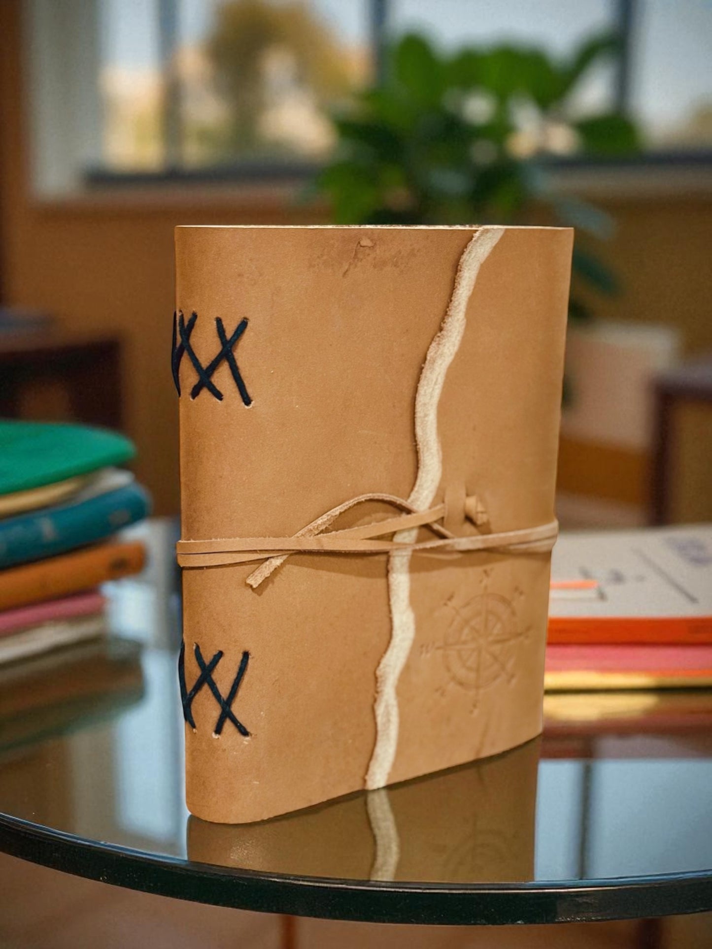 Premium Leather Compass Diary