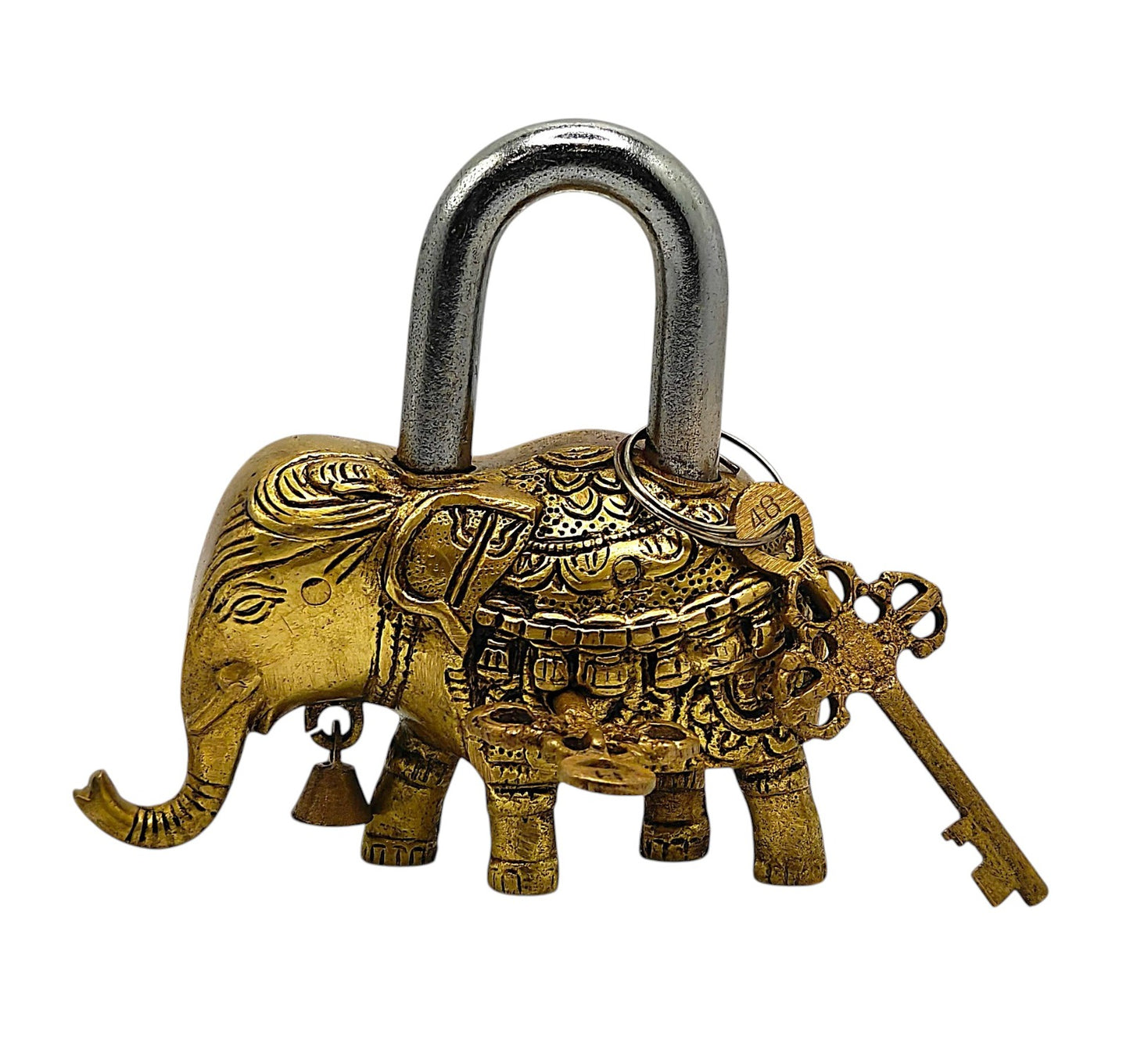 Antique Brass Elephant Lock