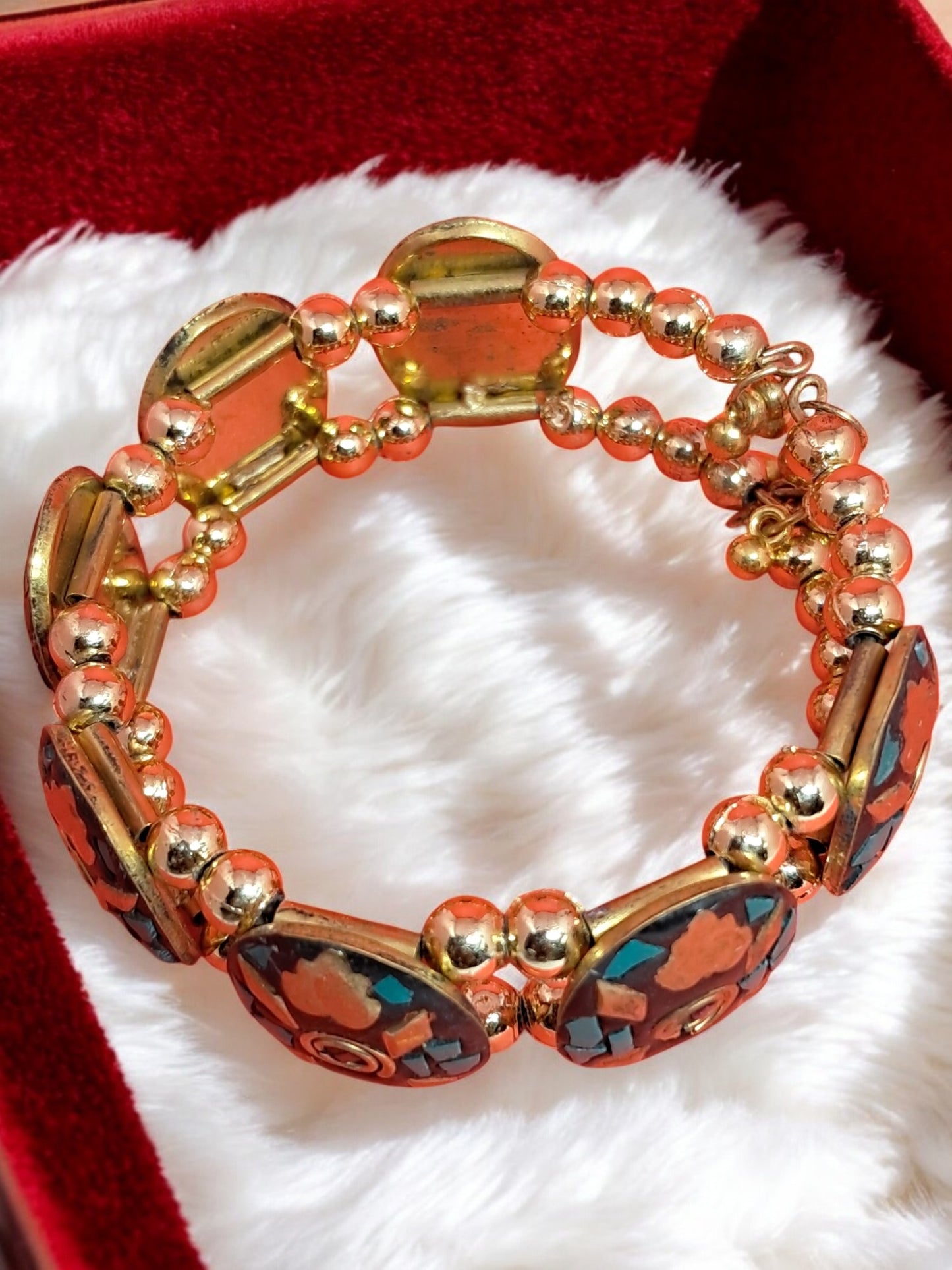 Multicolor Mosaic Bead Bracelet