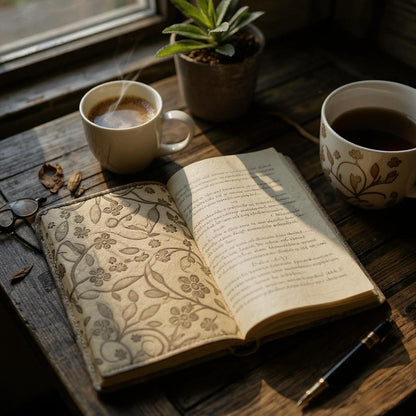 Elegant Floral Diary