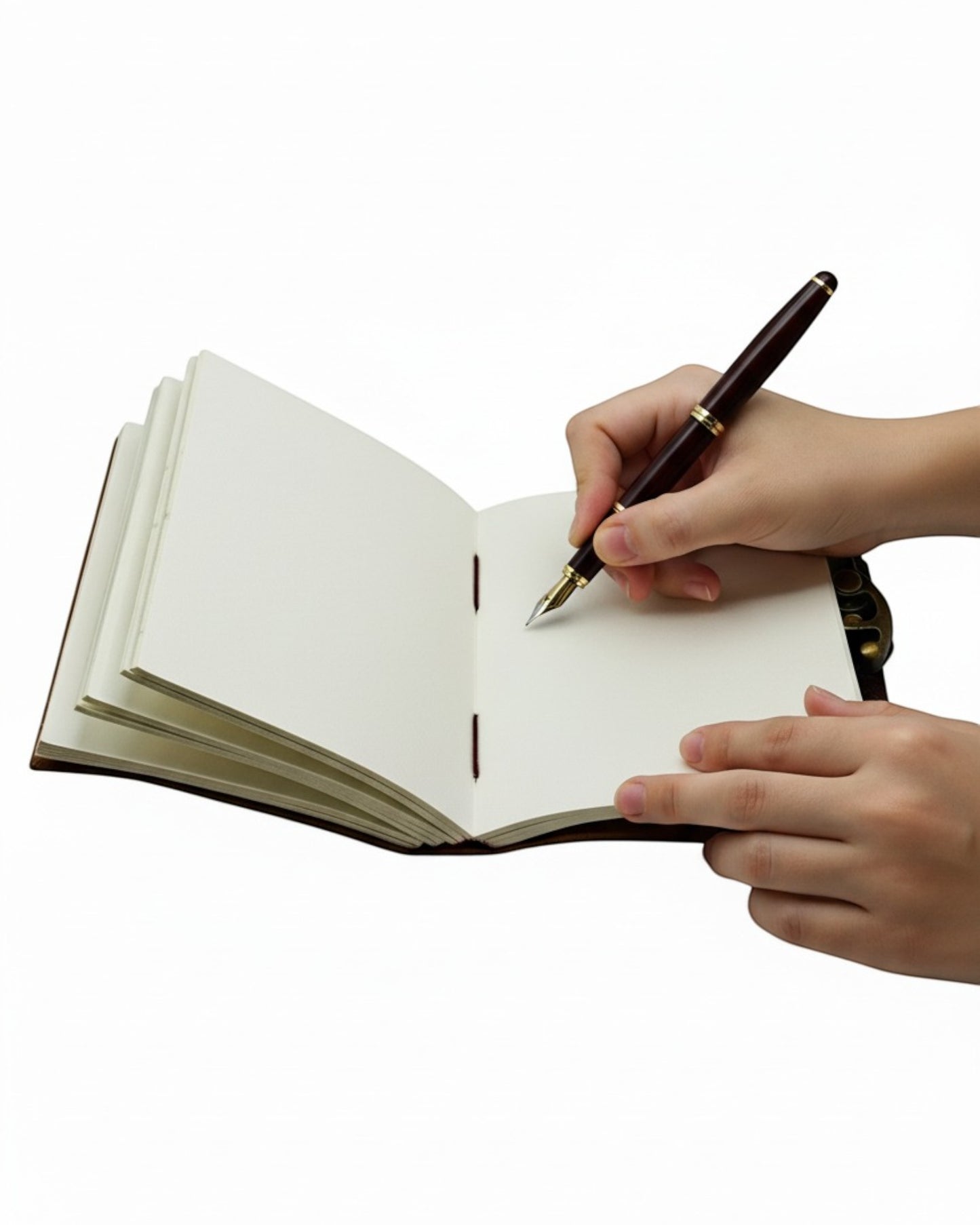 Embossed Mermaid Leather Diary