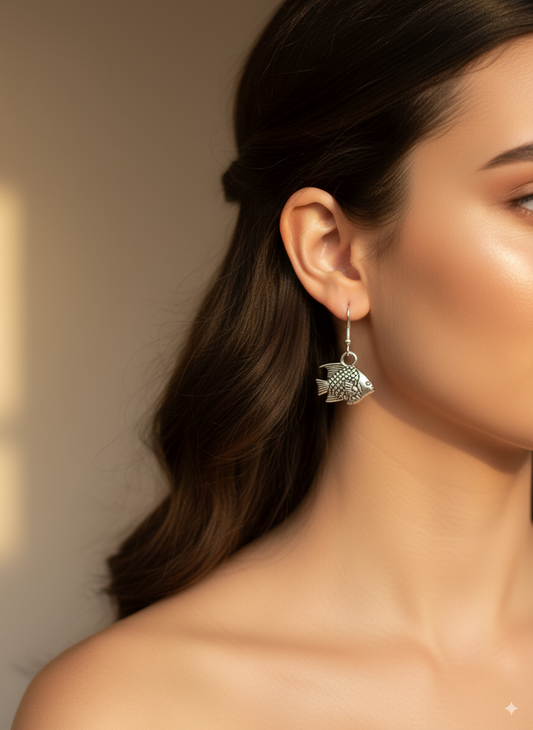 Elegant Fish Charm Earrings for women