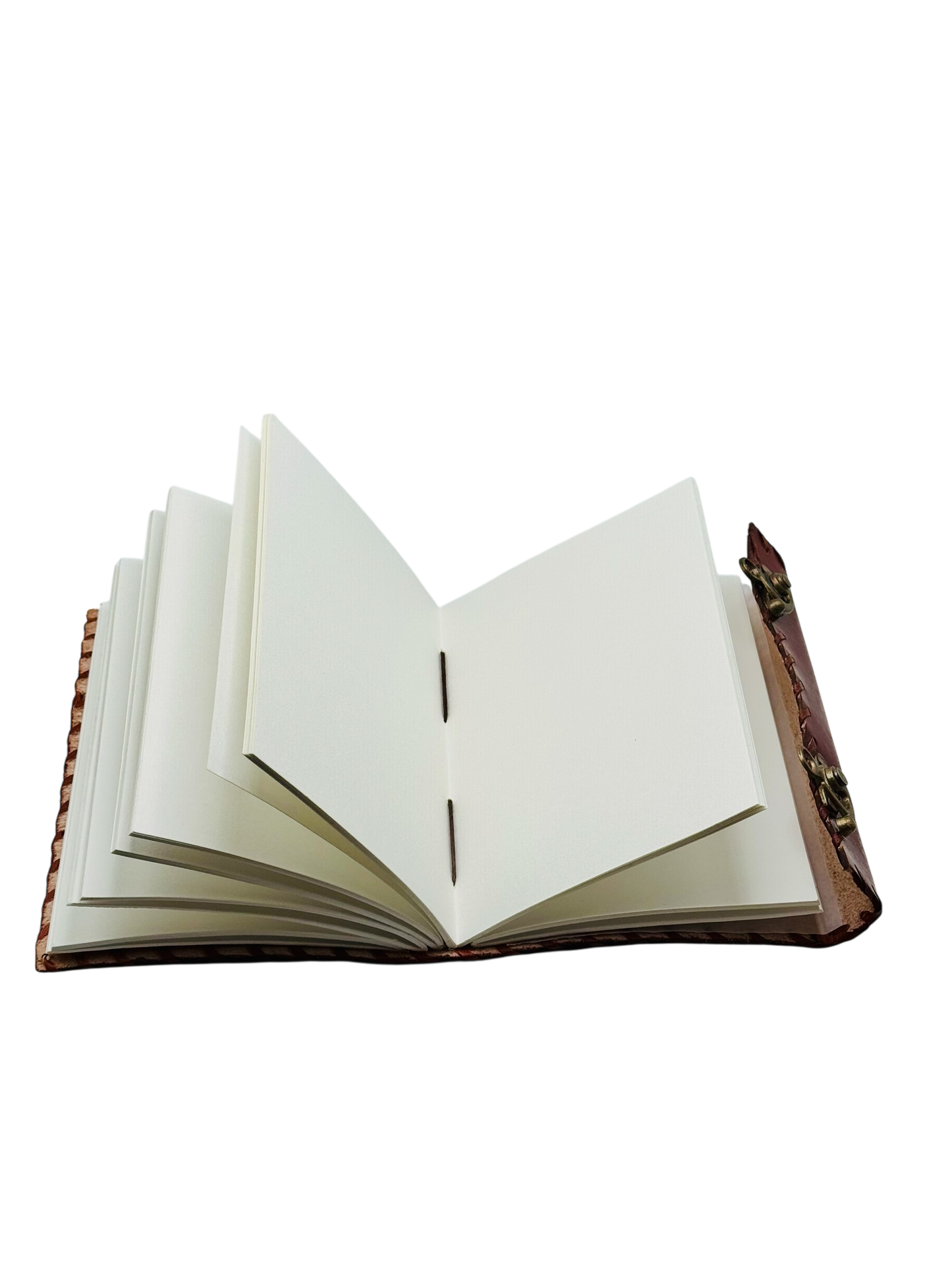 Red Leather Diary with Blue Stone
