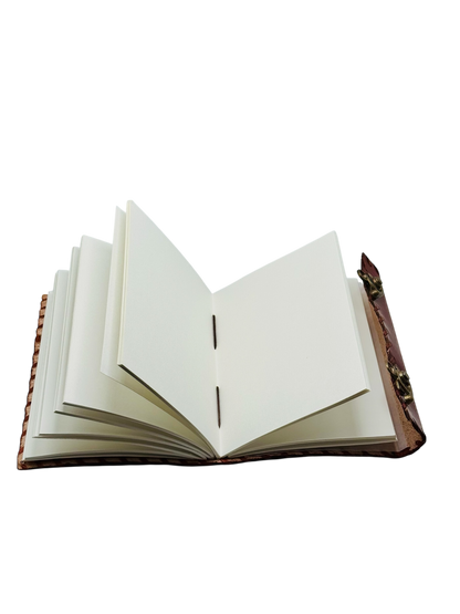 Red Leather Diary with Blue Stone