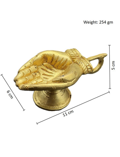 Brass Hand Diya