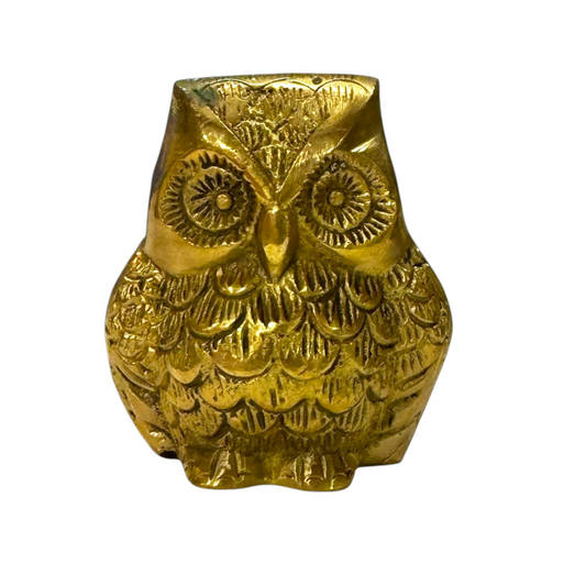 Brass Owl Figurine