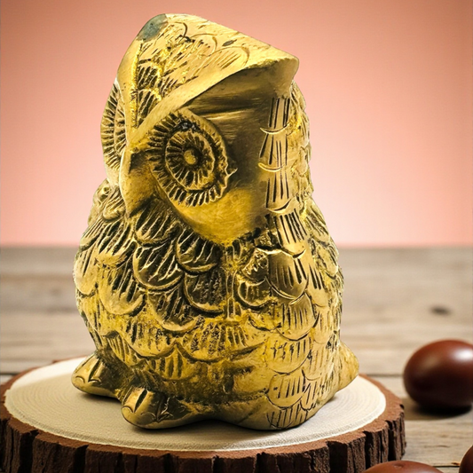Brass Owl Figurine