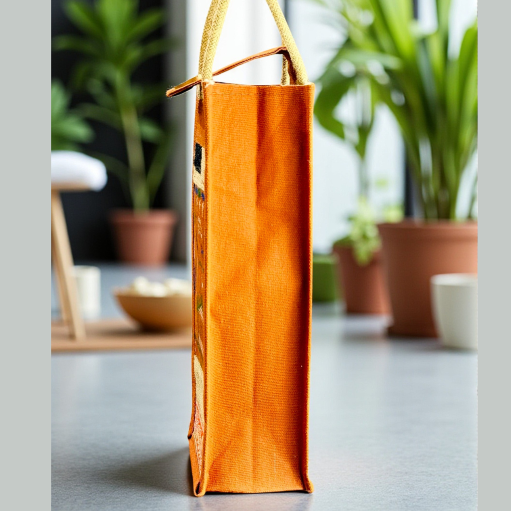 Ethnic Jute Bottle Bag