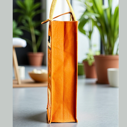 Ethnic Jute Bottle Bag