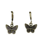 Silver-Plated Butterfly Earrings