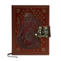 Embossed Mermaid Leather Diary