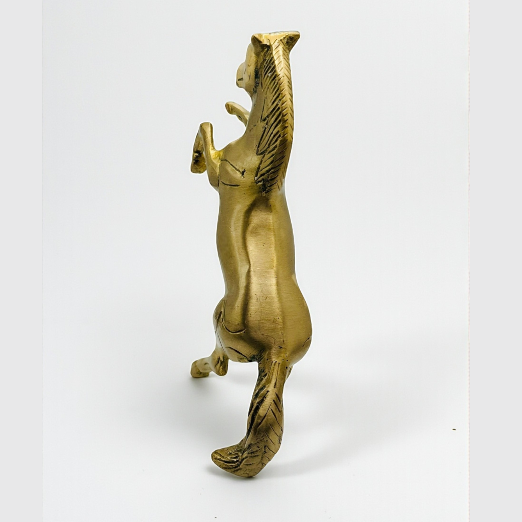 Handcrafted Brass Rearing Horse