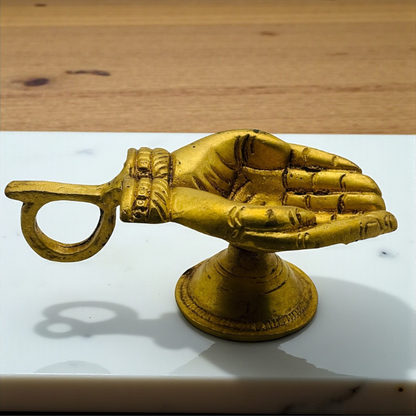 Golden Hand Diya