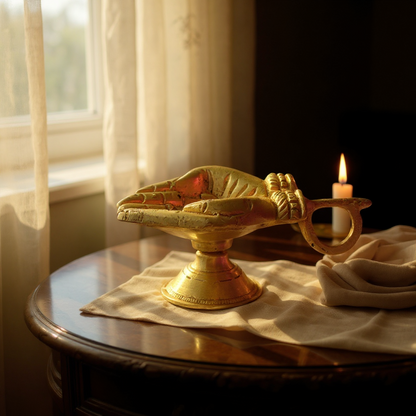 Golden Hand Diya