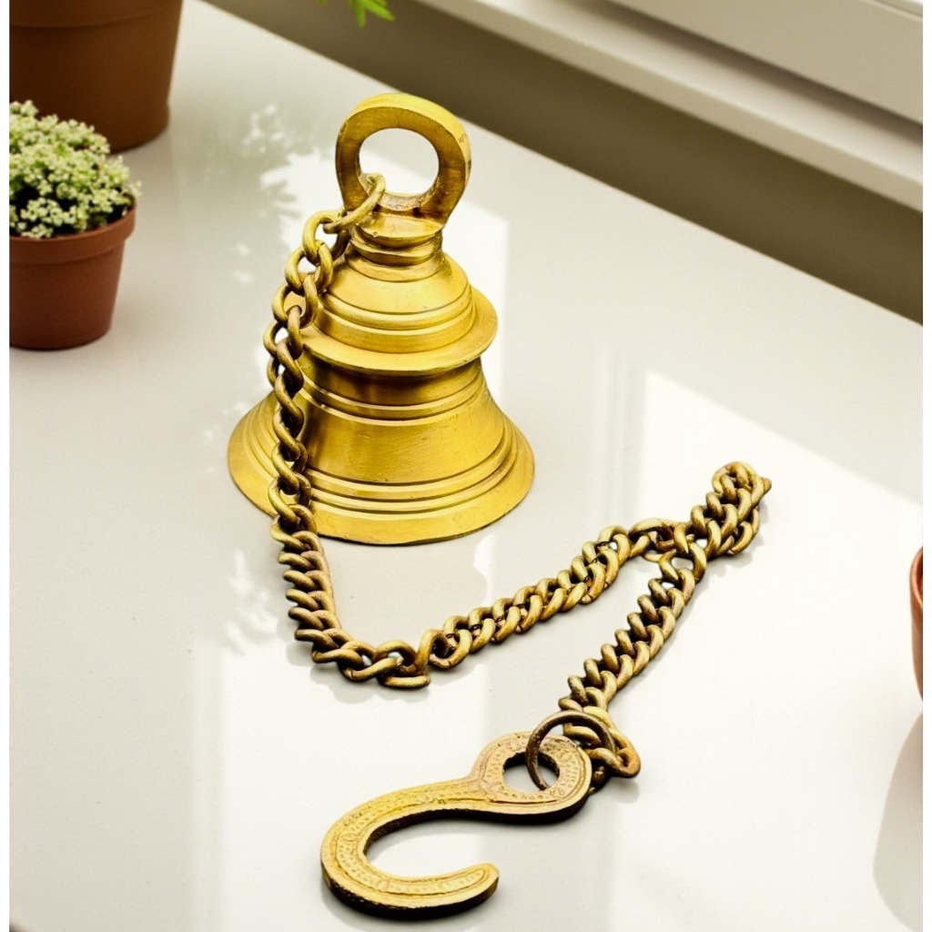 Antique Brass Temple Hanging Bell