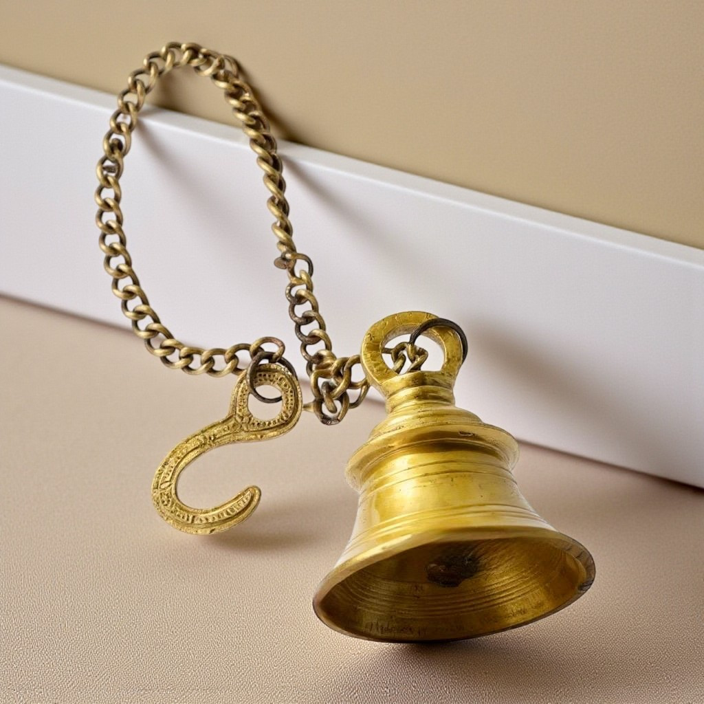 Antique Brass Temple Hanging Bell