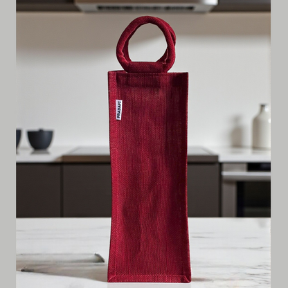 Elegant Deer Print Wine Tote