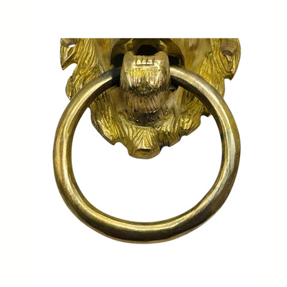 Brass Lion Head Door Knocker